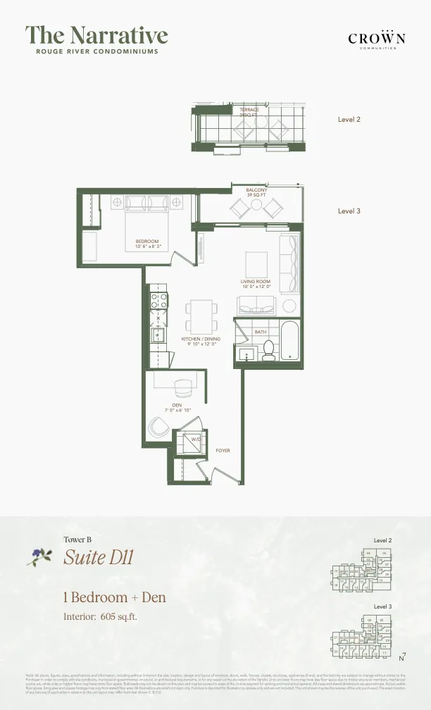 1 Bedroom + Den