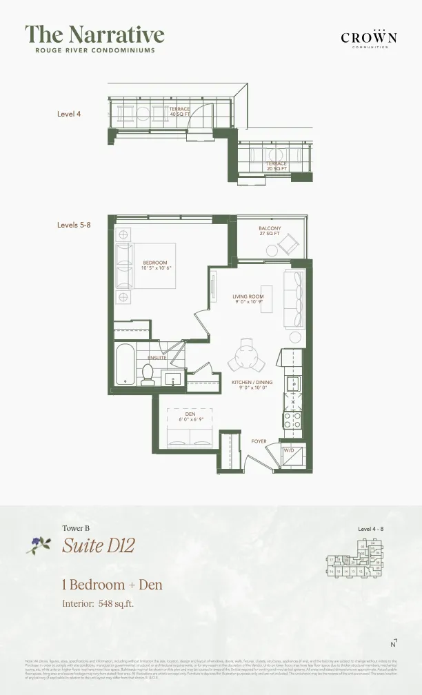 1 Bedroom + Den
