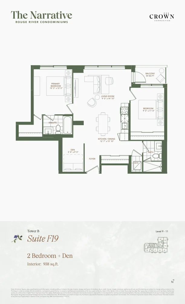 2 Bedroom + Den