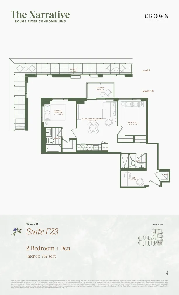 2 Bedroom + Den