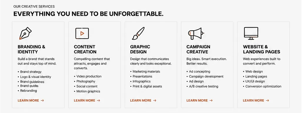 BHX Group brand identity and graphic design services