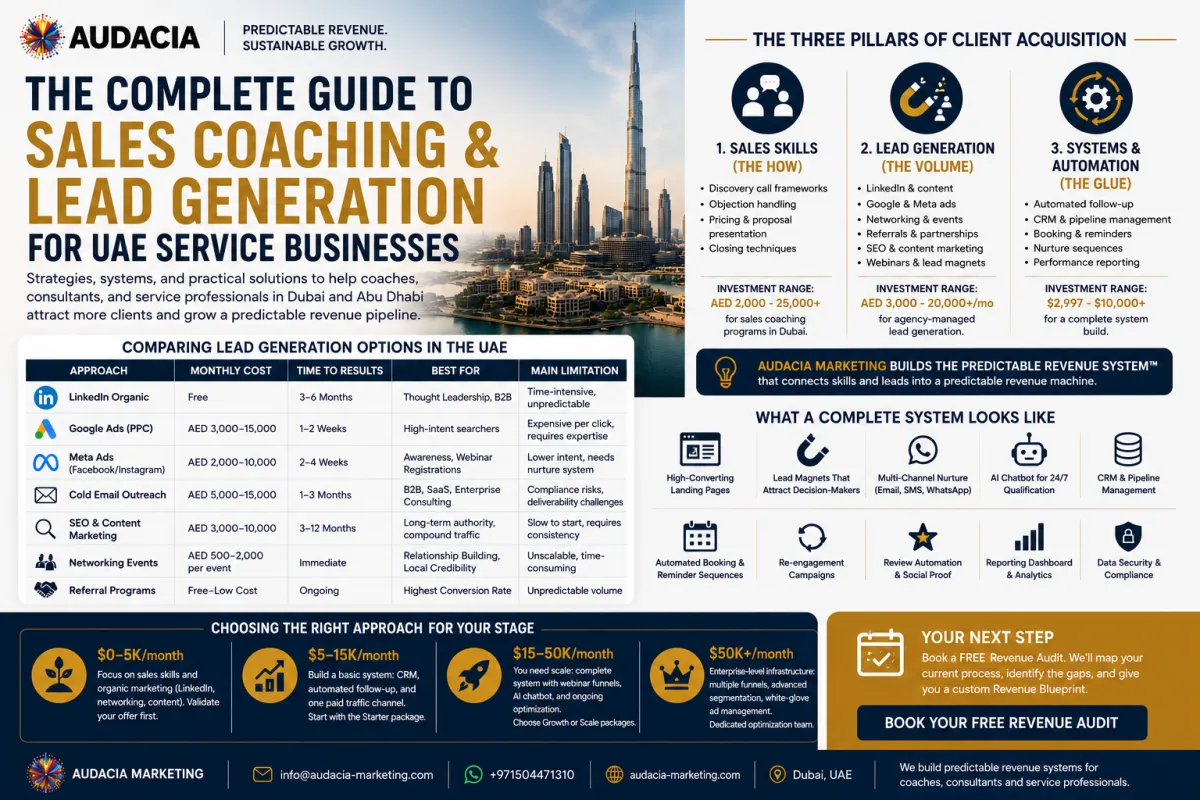 The Complete Guide to Sales Coaching & Lead Generation for UAE Service Businesses