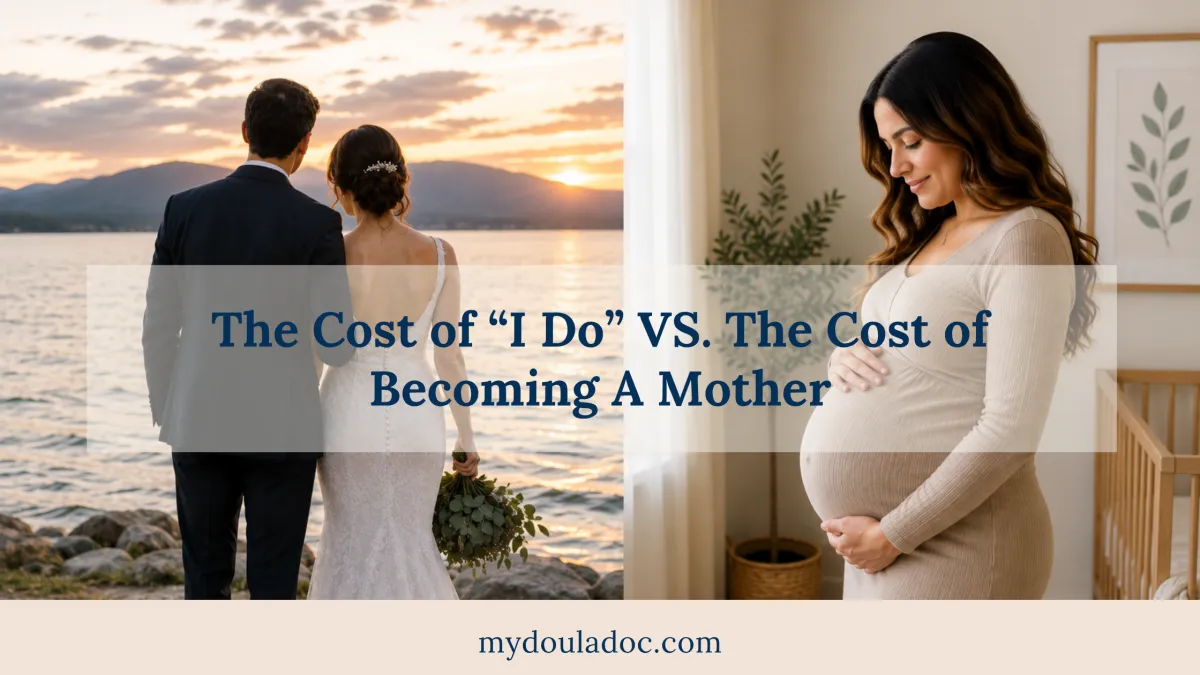 The Cost of "I Do" vs. The Cost of Becoming a Mother