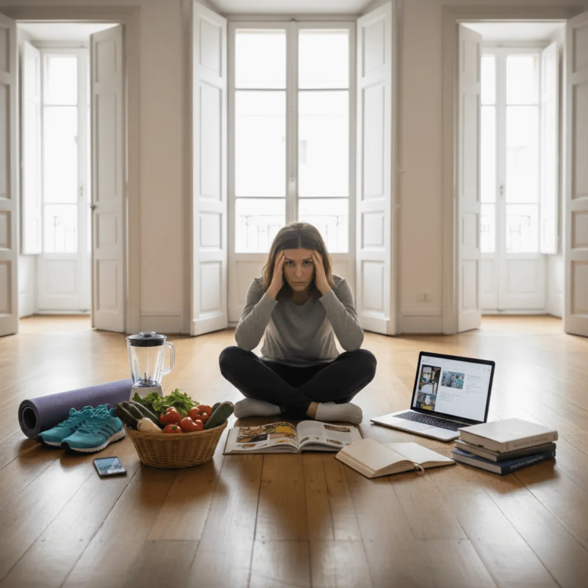 a blurry blue background with a white background