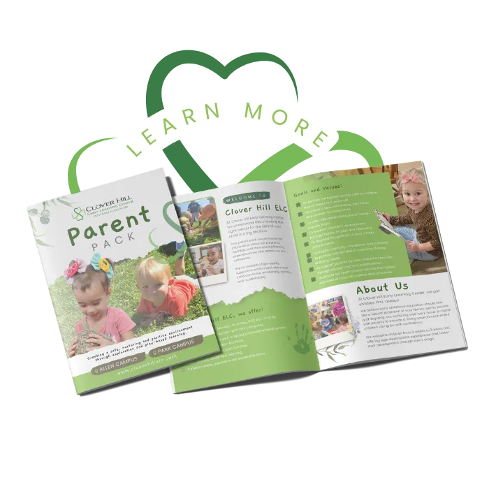 Parent pack showing Creative highlights at Clover Hill Early Learning Center