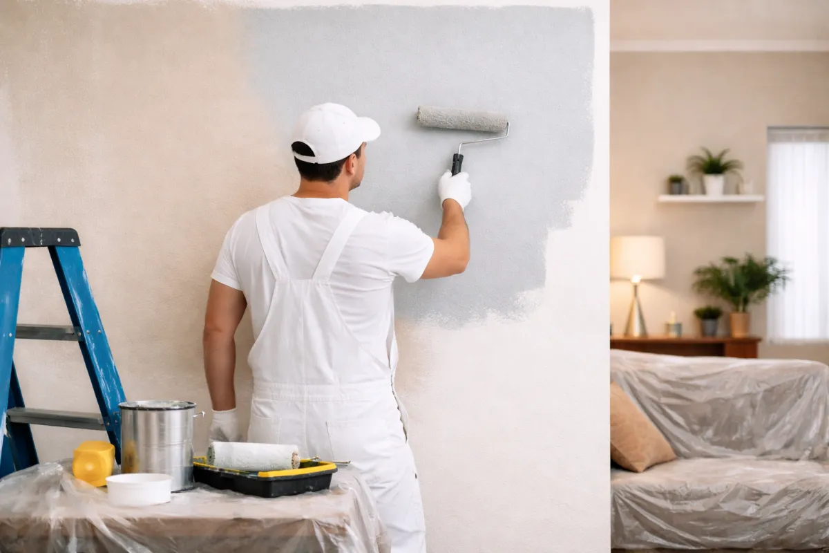 interior painting edmonton living room wall painting