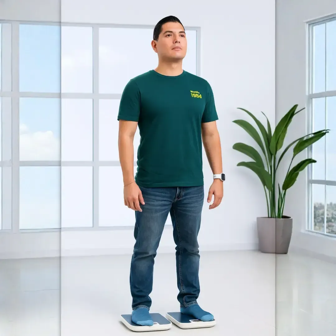 Evaluación de distribución de peso plantar en paciente