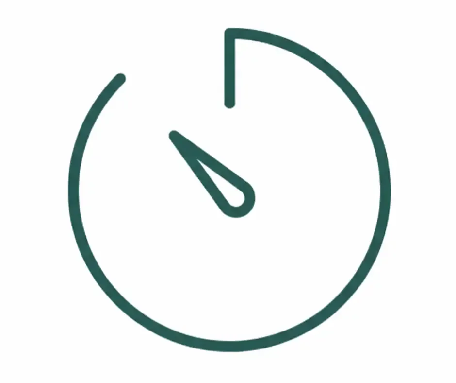 Icono de reloj para corrección de hábitos posturales