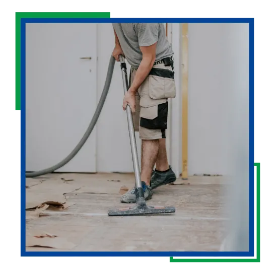 Clean office space after construction cleanup in Vancouver WA