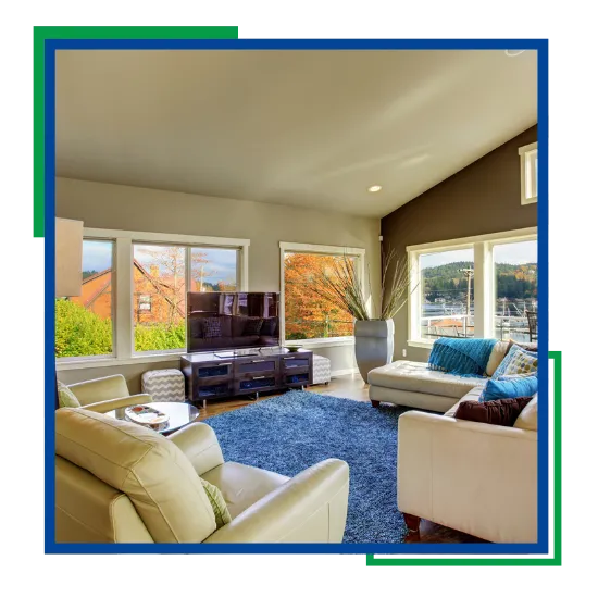 Residential deep cleaning in Camas WA for a bright living room