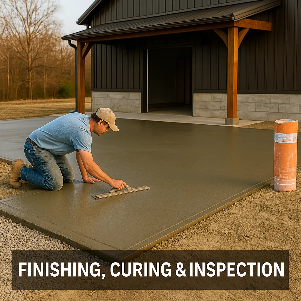 Finishing, Curing & Inspection