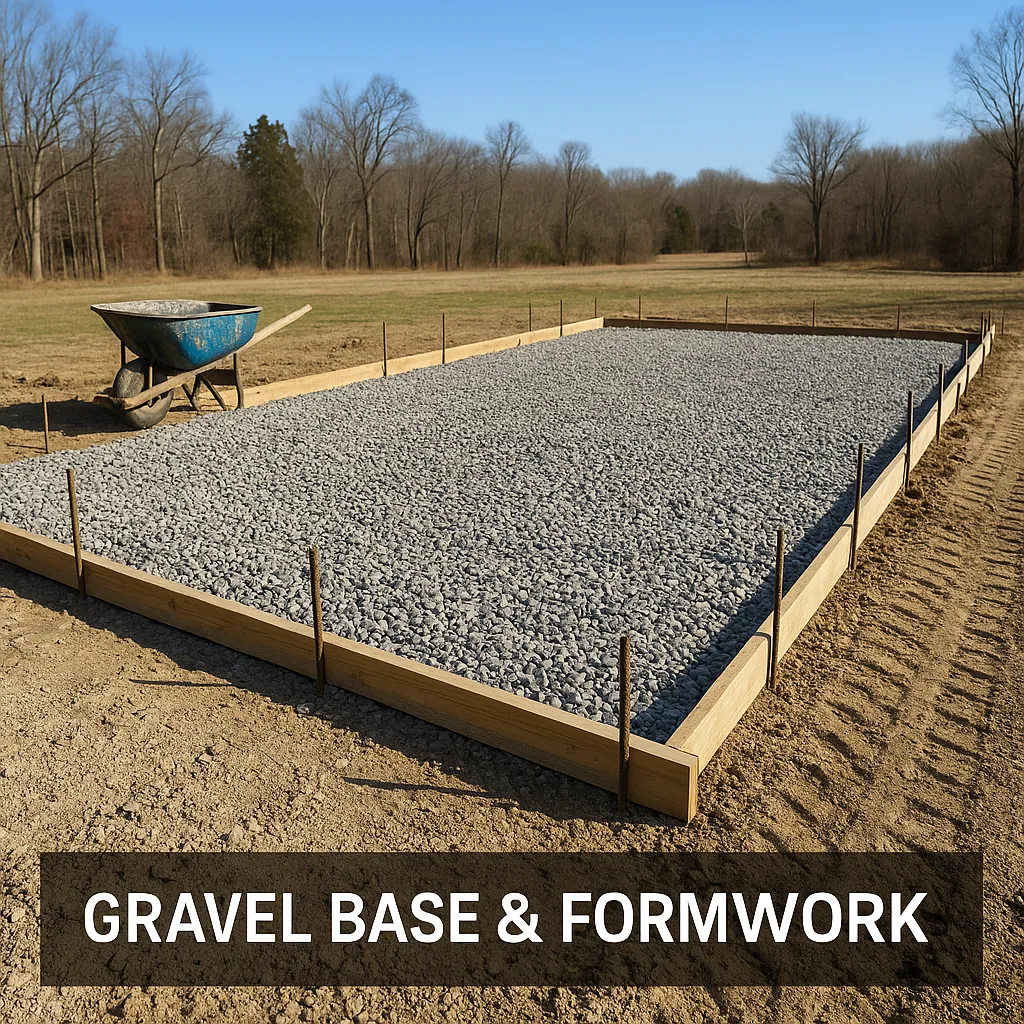 Gravel Base & Formwork