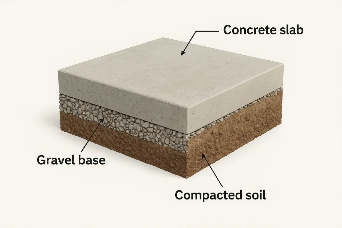 Thicker slab edges for load-bearing support
