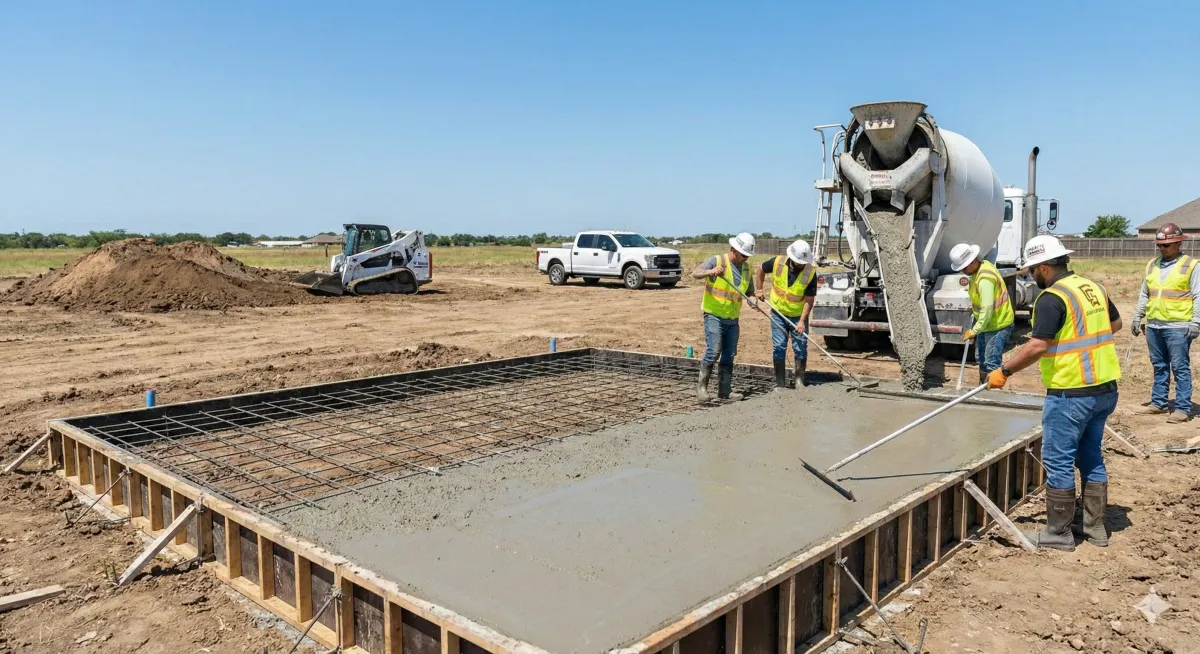 site prep and engineered foundation