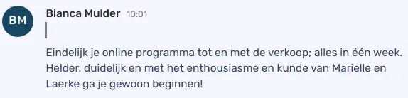 Deelnemer ervaring