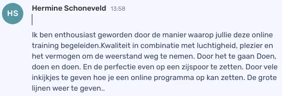 Deelnemer ervaring