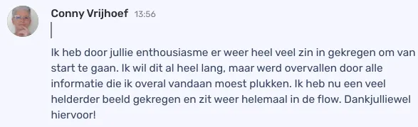 Deelnemer ervaring