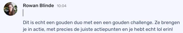 Deelnemer ervaring