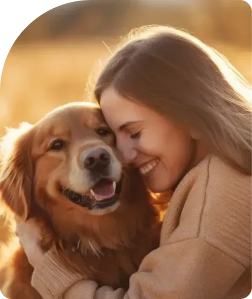 Local pet owner enjoying a clean yard after professional pet waste removal