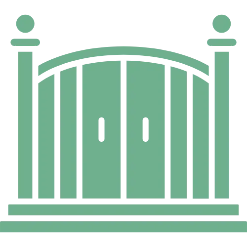 Gate safety check photo provided after dog poop scooping