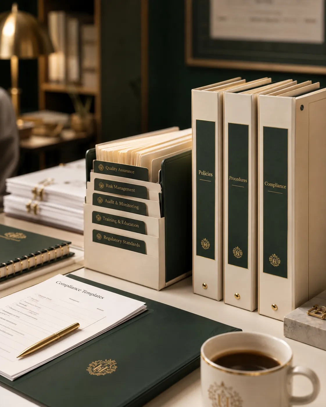 Compliance Templates Binder Mockup