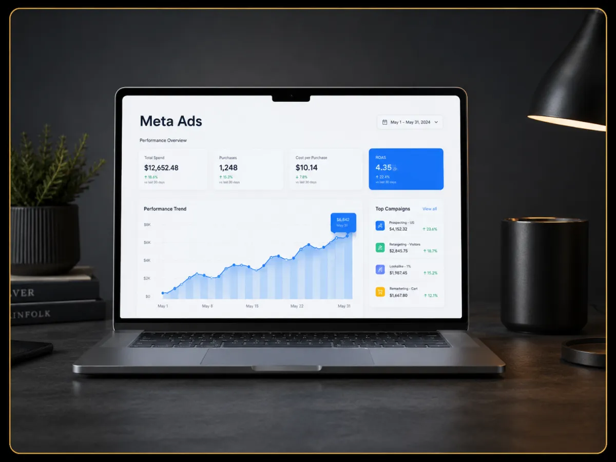 Meta Ads Dashboard indicating low lead costs