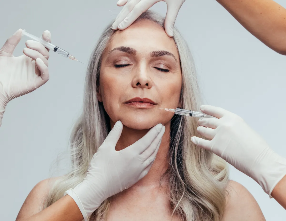 Patient receiving Xeomin injection at Elite Medical Ocala
