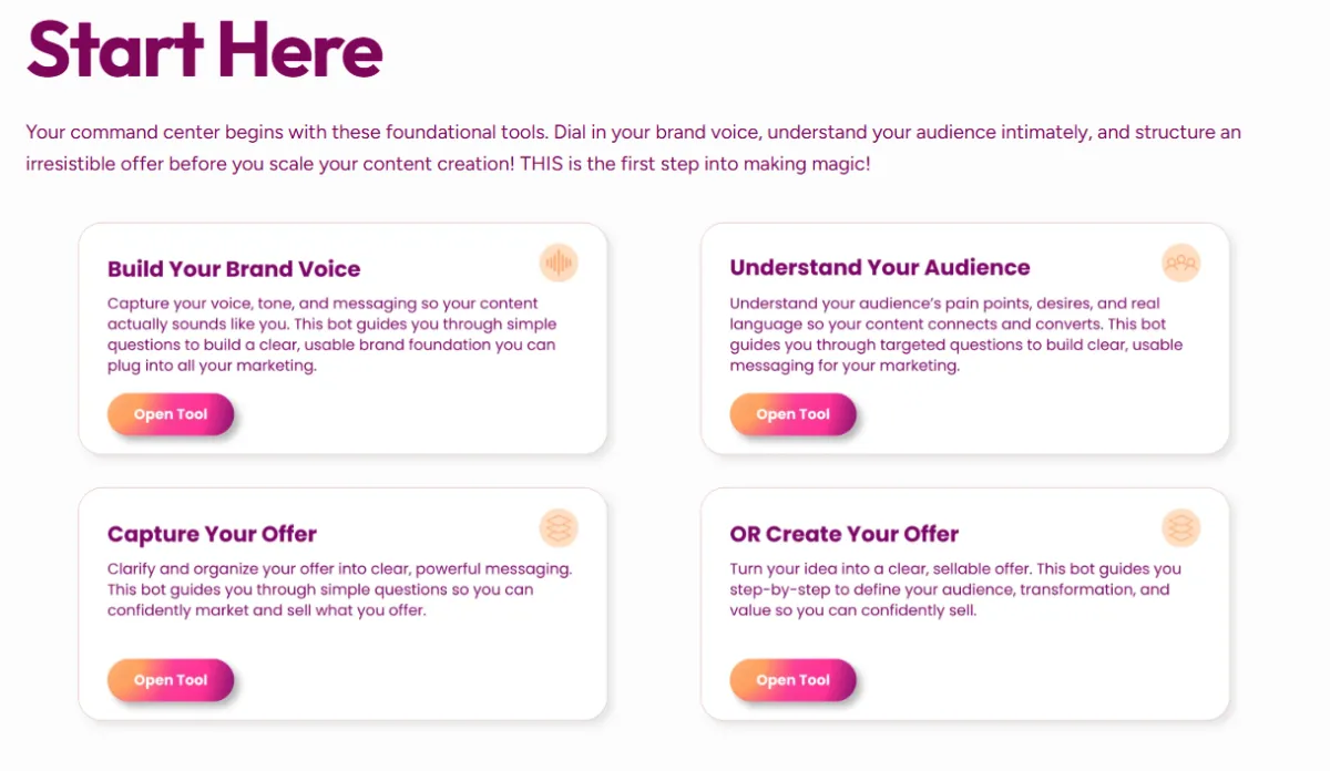 Woman confidently establishing her brand voice