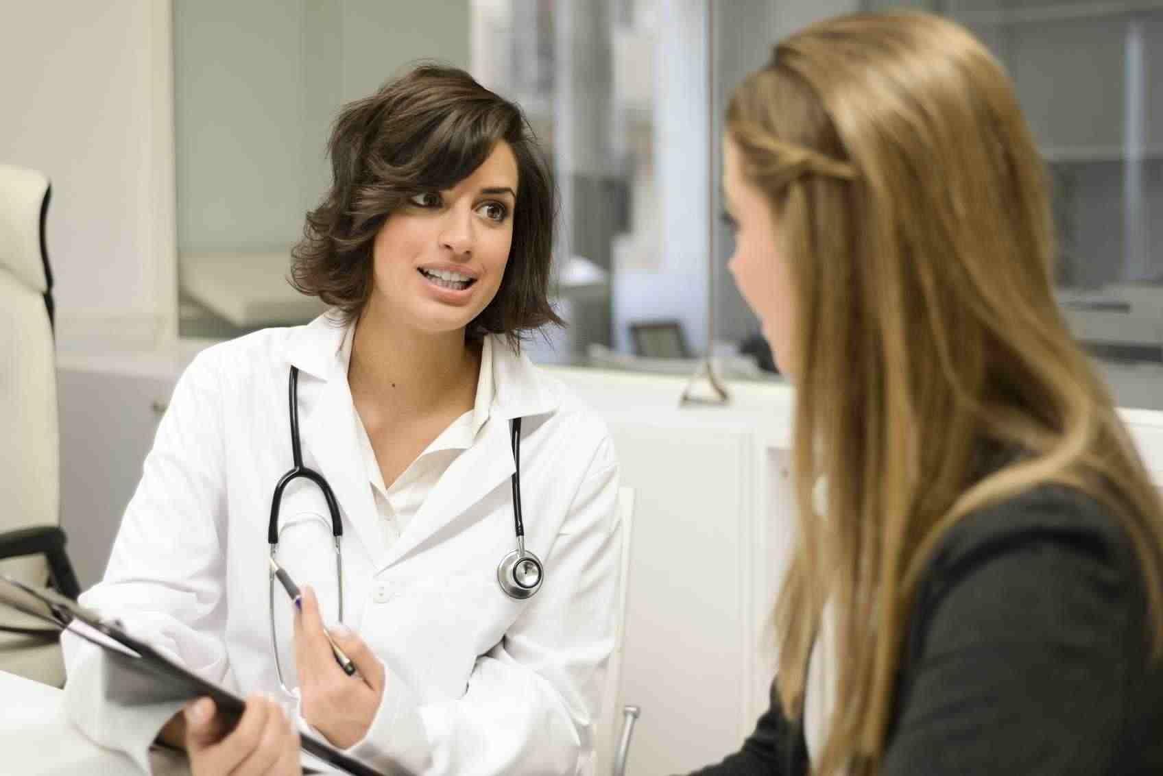 doctor addressing diabeties patient