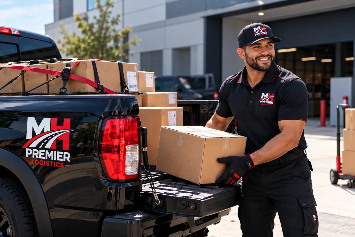 Heavy-duty commercial pickup truck for open-bed equipment and materials transport