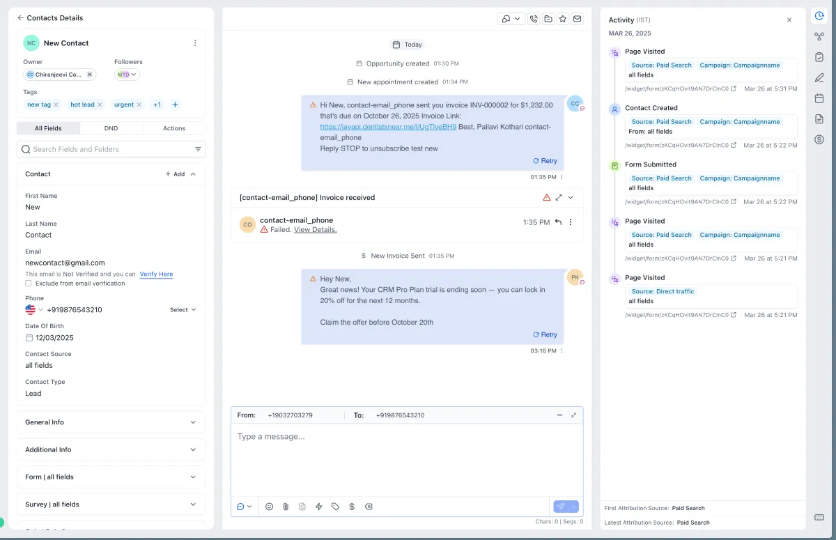 The redesigned contact detail page with grouped associations and collapsible panels