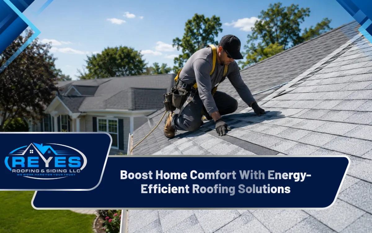 Energy-efficient roofing improving comfort in a family home