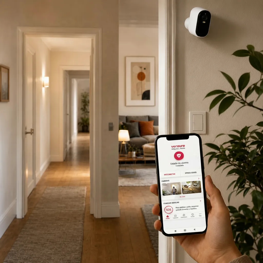Cámara interior inteligente para vigilancia doméstica. instalar alarmaen casa barcelona
