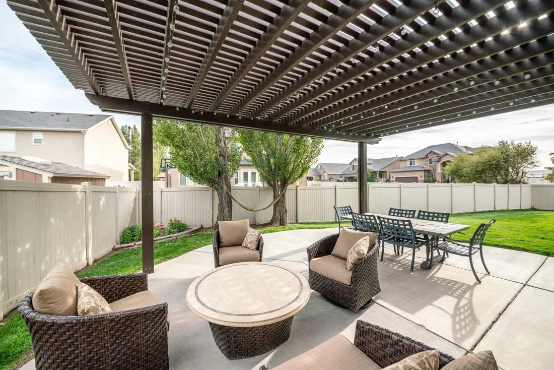 Infinity Premiere Services custom pergola installation in Northwest Ohio - outdoor living space design for homes in Toledo and Perrysburg