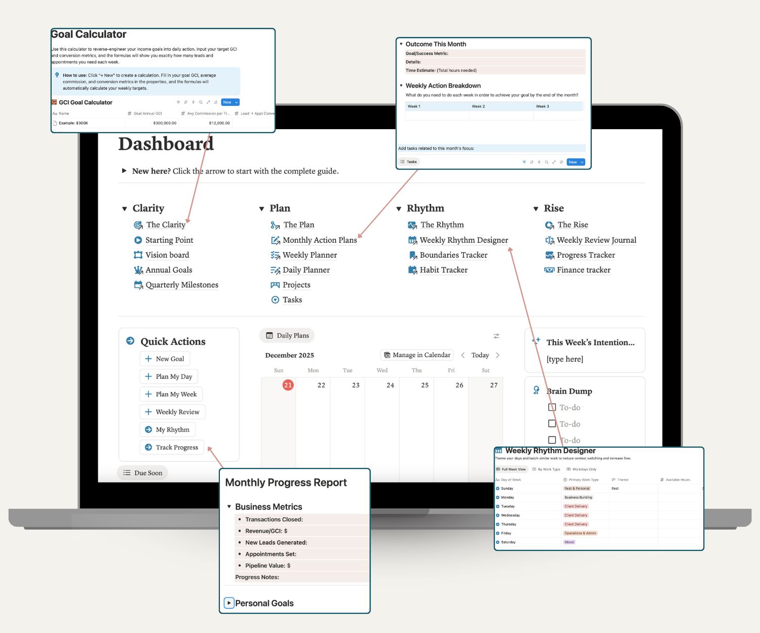 Her Market Lab founder Brynn Carmody seated on couch in office