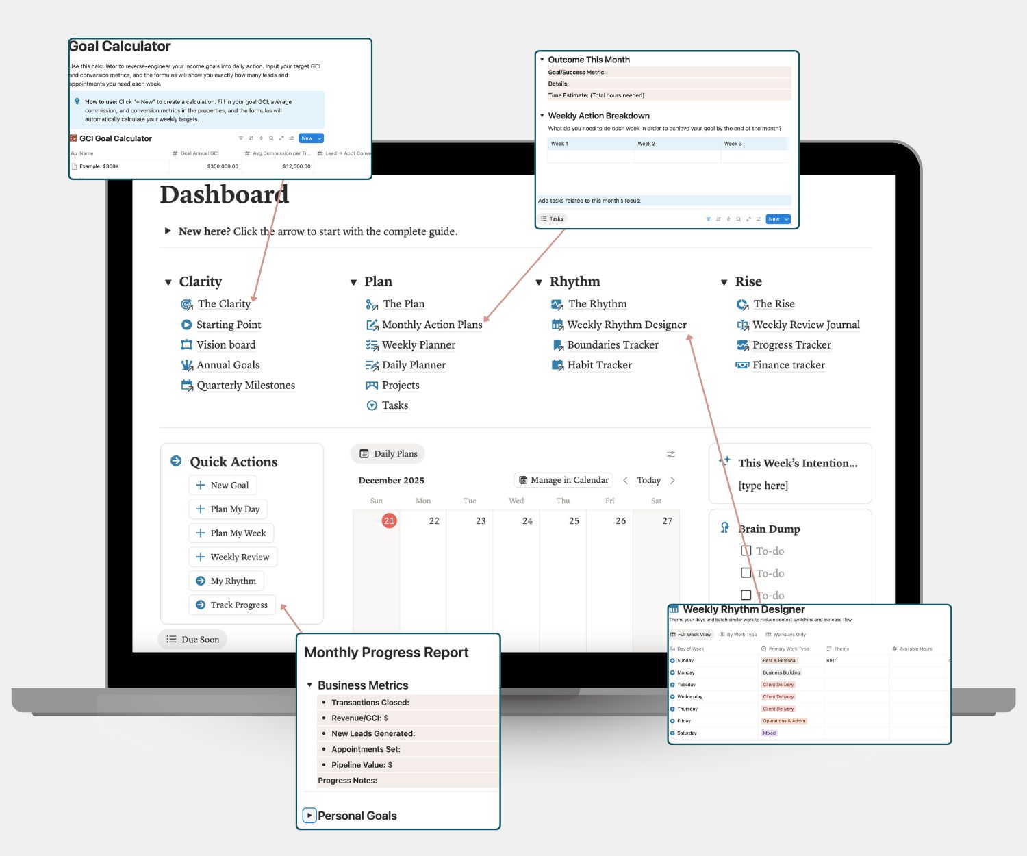 Her Market Lab founder Brynn Carmody seated on couch in office