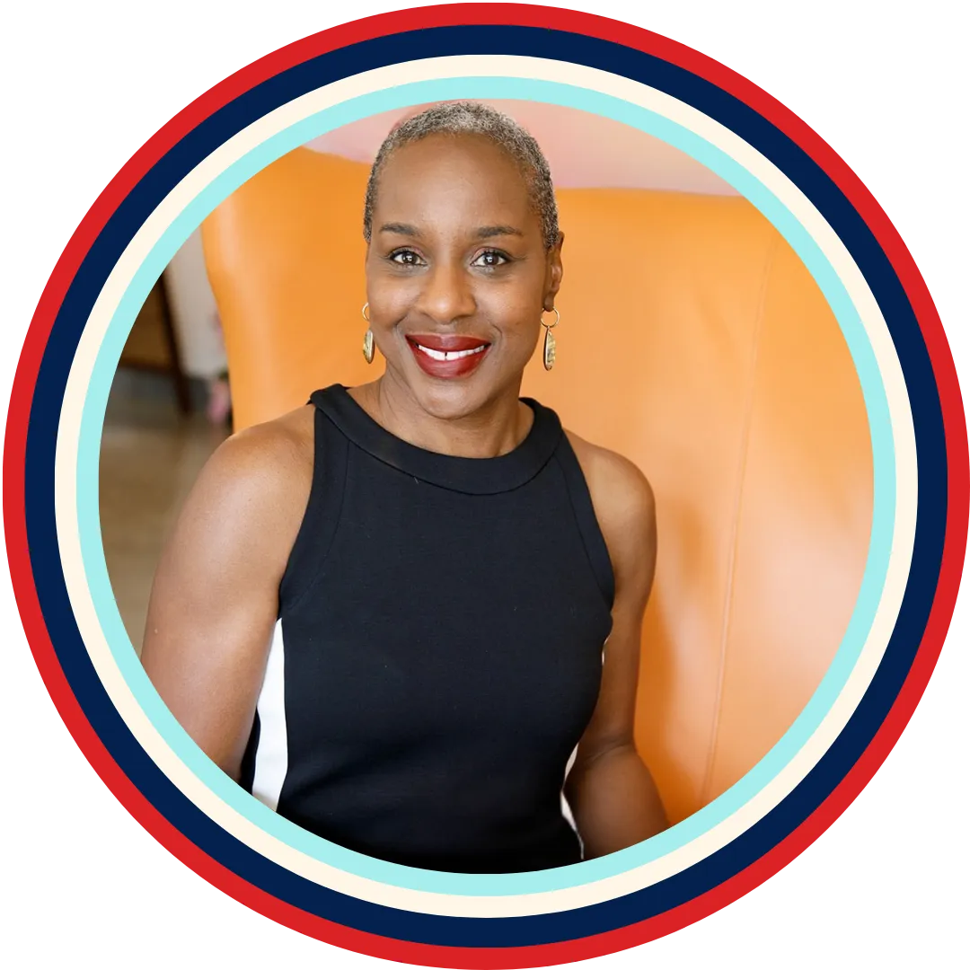 Lesley sitting in chair