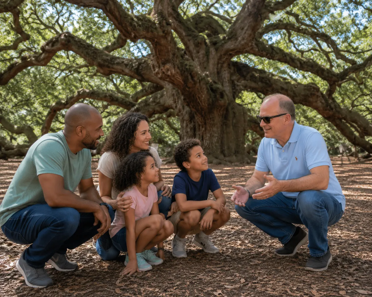 Kendal meets with family to discuss education at Angel Tree