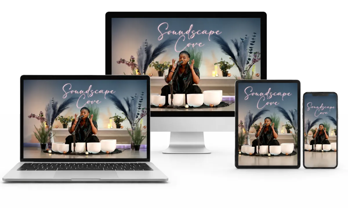 Mockup of Soundscape Cove displayed on multiple devices.