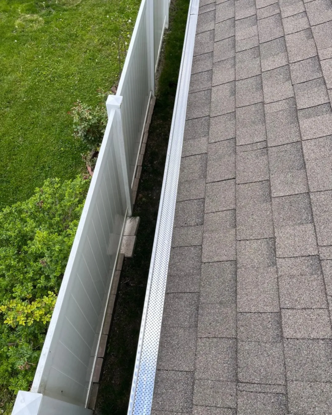 SureFlow gutter guard installation on a Michigan home