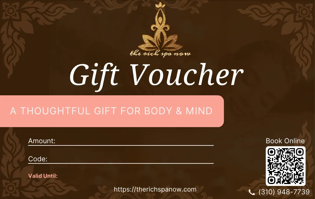 Gift Voucher for The Rich Spa Now in Santa Monica