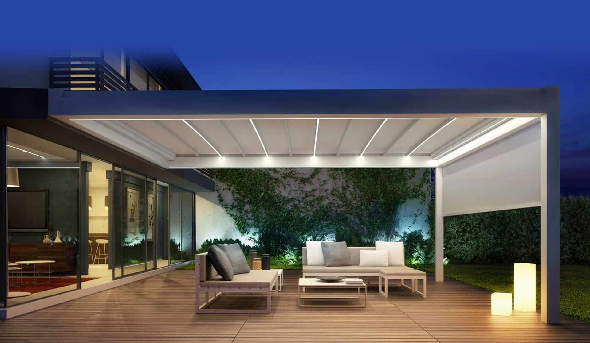 Flat Cubic Retractable Awnings - Shade-Space