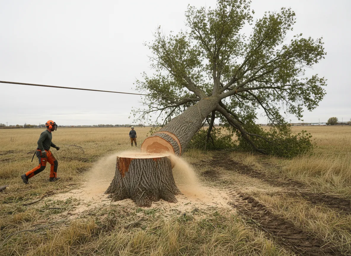 Tree felling in Layton UT