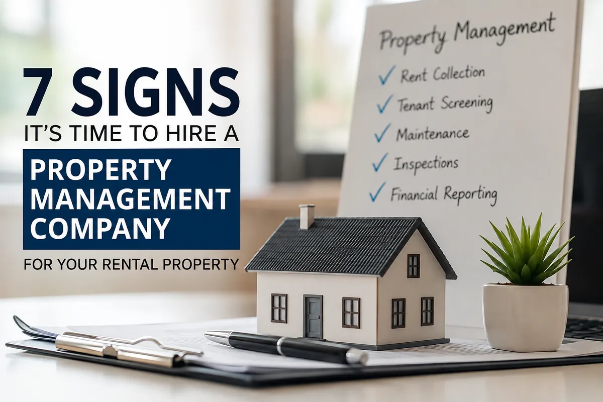Discover the top 7 signs it's time to hire a property management company. Learn how professional property management helps U.S. landlords reduce vacancies, improve tenant satisfaction, and maximize rental income.