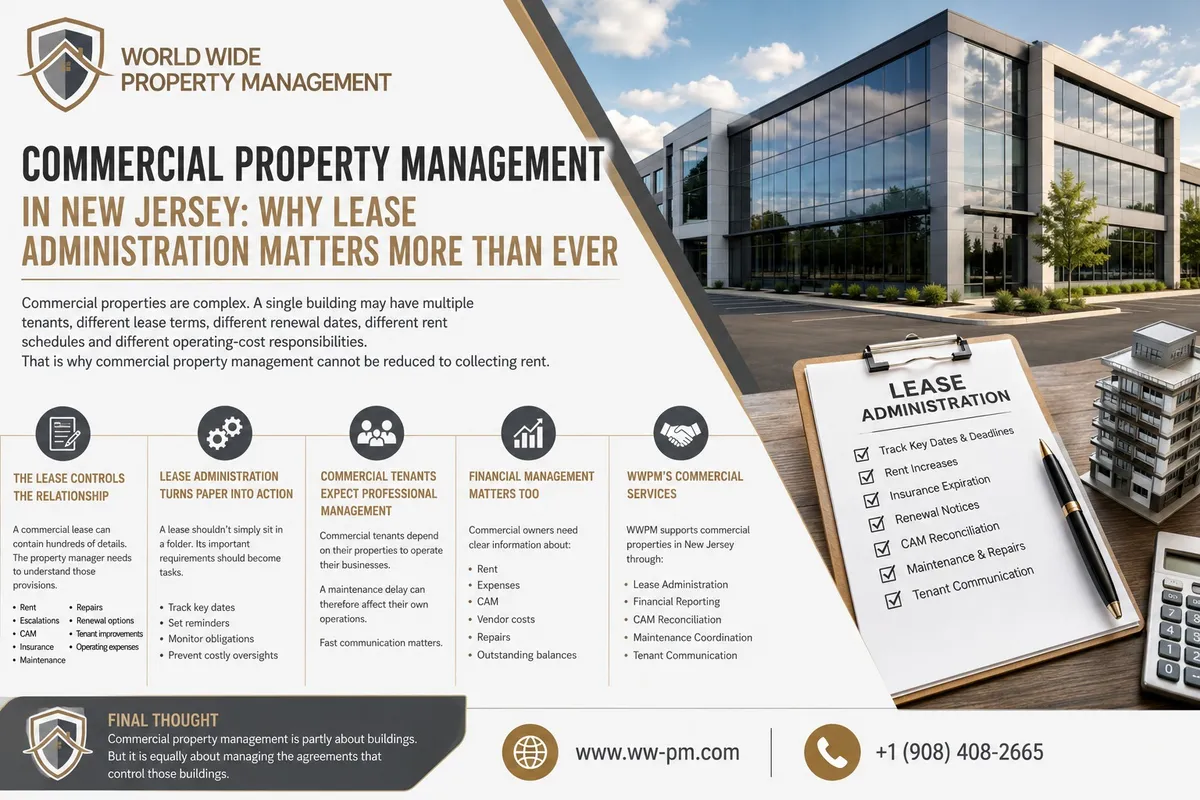 Commercial Property Management in New Jersey: Why Lease Administration Matters More Than Ever