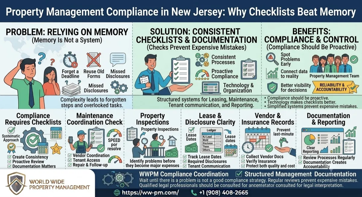 Property Management Compliance in New Jersey: Why Checklists Beat Memory