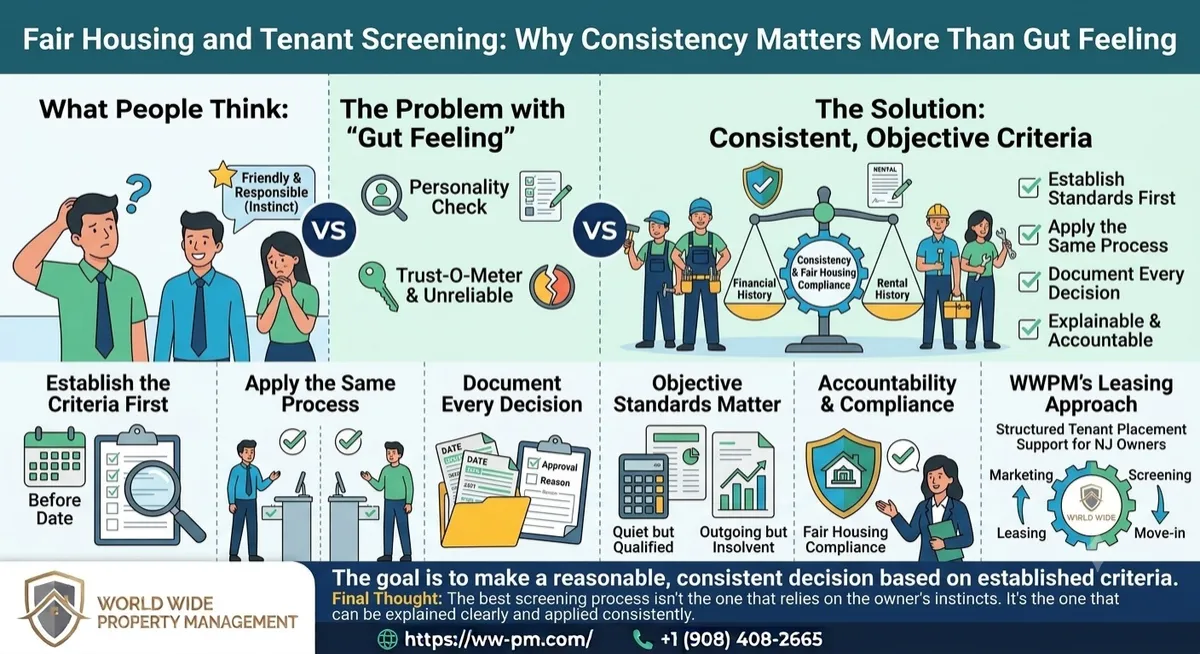 Fair Housing and Tenant Screening: Why Consistency Matters More Than Gut Feeling