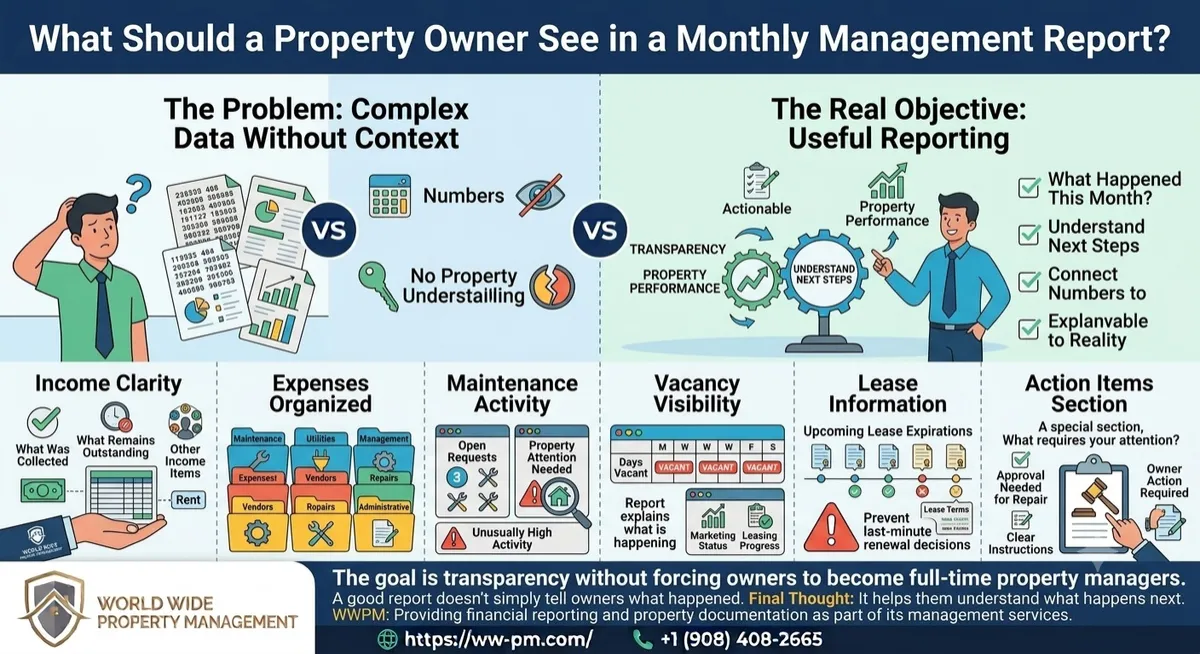 What Should a Property Owner See in a Monthly Management Report?