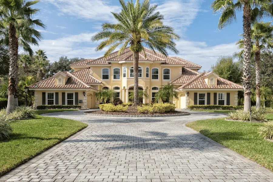 photo of large paver driveway in Weston, FL 