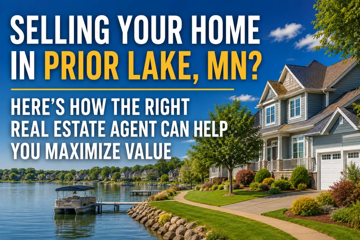 Experienced Real Estate Agent in Prior Lake, MN helping homeowners maximize property value through expert pricing, marketing, and negotiation.